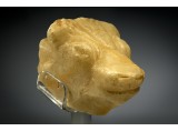 An Alabaster Sabaean Head of a Bull